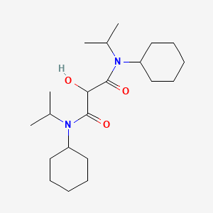 molecular formula C21H38N2O3 B14315577 N~1~,N~3~-Dicyclohexyl-2-hydroxy-N~1~,N~3~-di(propan-2-yl)propanediamide CAS No. 111635-29-1