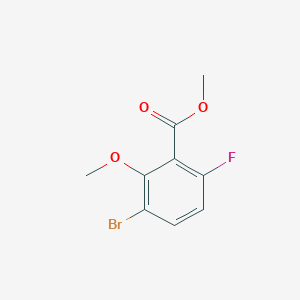 molecular formula C9H8BrFO3 B1431562 Methyl 3-bromo-6-fluoro-2-methoxybenzoate CAS No. 1809157-87-6