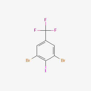 2,6-Dibromo-1-iodo-4-(trifluoromethyl)benzene