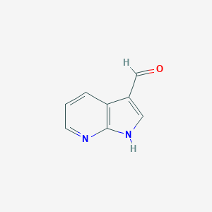 molecular formula C8H6N2O B143157 1H-Pyrrolo[2,3-b]pyridine-3-carbaldehyde CAS No. 4649-09-6