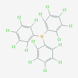 molecular formula C18Cl15Si B14315707 CID 45050032 