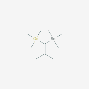 molecular formula C10H24GeSn B14315807 Trimethyl[2-methyl-1-(trimethylstannyl)prop-1-en-1-yl]germane CAS No. 112166-57-1