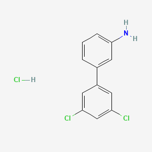 molecular formula C12H10Cl3N B1431581 3-(3,5-Dichlorophenyl)aniline, HCl CAS No. 1355247-80-1