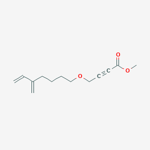 molecular formula C13H18O3 B14315831 Methyl 4-[(5-methylidenehept-6-EN-1-YL)oxy]but-2-ynoate CAS No. 106111-48-2
