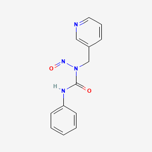 molecular formula C13H12N4O2 B14315850 N-Nitroso-N'-phenyl-N-[(pyridin-3-yl)methyl]urea CAS No. 106344-89-2