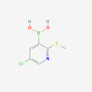 molecular formula C6H7BClNO2S B1431586 5-Chloro-2-(methylsulfanyl)pyridine-3-boronic acid CAS No. 1451392-63-4