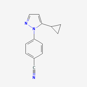 4-(5-Cyclopropylpyrazol-1-YL)benzonitrile