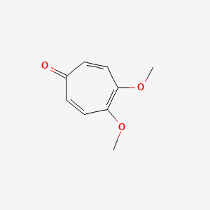 molecular formula C9H10O3 B14315890 4,5-Dimethoxycyclohepta-2,4,6-trien-1-one CAS No. 111036-92-1