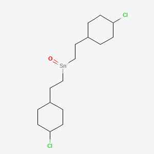 molecular formula C16H28Cl2OSn B14315918 Bis[2-(4-chlorocyclohexyl)ethyl]stannanone CAS No. 106326-95-8