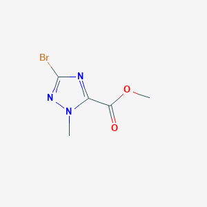 molecular formula C5H6BrN3O2 B1431600 methyl 3-bromo-1-methyl-1H-1,2,4-triazole-5-carboxylate CAS No. 1559067-56-9