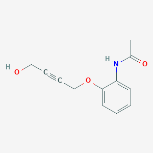 molecular formula C12H13NO3 B14316006 N-{2-[(4-Hydroxybut-2-yn-1-yl)oxy]phenyl}acetamide CAS No. 111339-34-5