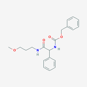 molecular formula C20H24N2O4 B1431602 3-Methoxypropyl DL-N-cbz-phenylglycinamide CAS No. 1420800-12-9