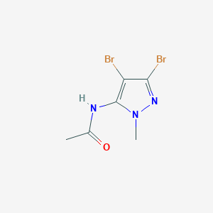 N-(4,5-Dibromo-2-methylpyrazol-3-YL)acetamide