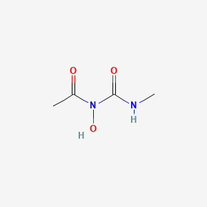 molecular formula C4H8N2O3 B14316102 N-Acetyl-N-methylcarbamoylhydroxylamine CAS No. 106807-80-1