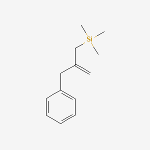 molecular formula C13H20Si B14316161 Silane, trimethyl[2-(phenylmethyl)-2-propenyl]- CAS No. 105941-67-1