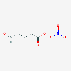 molecular formula C5H7NO6 B14316184 5-(Nitroperoxy)-5-oxopentanal CAS No. 113408-57-4