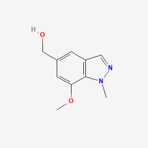 molecular formula C10H12N2O2 B1431621 (7-Methoxy-1-methyl-1H-indazol-5-yl)-methanol CAS No. 1373223-06-3
