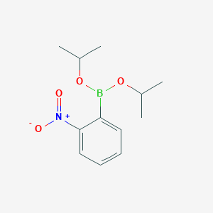 molecular formula C12H18BNO4 B14316249 Dipropan-2-yl (2-nitrophenyl)boronate CAS No. 106970-42-7