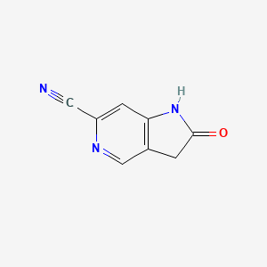 molecular formula C8H5N3O B1431627 6-Cyano-5-aza-2-oxindole CAS No. 1260384-16-4