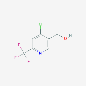 molecular formula C7H5ClF3NO B1431628 (4-Chloro-6-(trifluoromethyl)pyridin-3-yl)methanol CAS No. 1431842-82-8