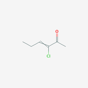molecular formula C6H9ClO B14316317 3-Chlorohex-3-en-2-one CAS No. 108957-54-6