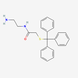 molecular formula C23H24N2OS B14316327 N-(2-Aminoethyl)-2-[(triphenylmethyl)sulfanyl]acetamide CAS No. 109545-74-6
