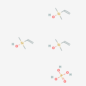 molecular formula C12H33O7PSi3 B14316329 Ethenyl-hydroxy-dimethylsilane;phosphoric acid CAS No. 113419-25-3