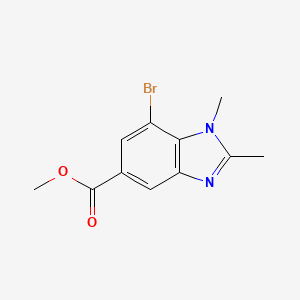 Methyl 7-bromo-1,2-dimethylbenzodiazole-5-carboxylate