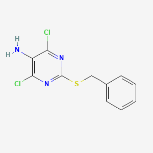 4,6-Dichloro-2-(benzylthio)-5-pyrimidineamine