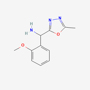 (2-Methoxyphenyl)(5-methyl-1,3,4-oxadiazol-2-yl)methanamine