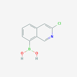 molecular formula C9H7BClNO2 B1431639 3-Chloroisoquinolin-8-boronic acid CAS No. 2096333-80-9