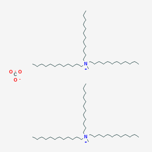 molecular formula C75H156N2O3 B14316399 Bis(N,N-didodecyl-N-methyldodecan-1-aminium) carbonate CAS No. 105102-77-0