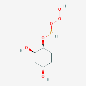 molecular formula C6H13O6P B143164 1-Phosphoryloxy-2,4-dihydroxycyclohexane CAS No. 129832-35-5