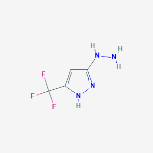 3-Hydrazinyl-5-(trifluoromethyl)pyrazole