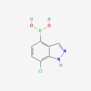 molecular formula C7H6BClN2O2 B1431642 7-Chloro-1H-indazole-4-boronic acid CAS No. 1451393-20-6