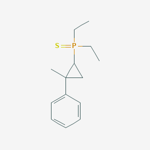 molecular formula C14H21PS B14316463 Diethyl(2-methyl-2-phenylcyclopropyl)sulfanylidene-lambda~5~-phosphane CAS No. 112031-36-4