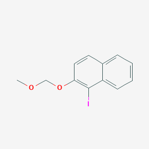 molecular formula C12H11IO2 B14316532 Naphthalene, 1-iodo-2-(methoxymethoxy)- CAS No. 112031-06-8