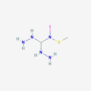 dihydrazinyl-N-iodo(methylthio)methanamine