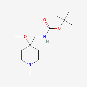 4-Methoxy-1-methyl-4-(N-Boc)-methylamino piperidine