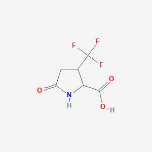 5-Oxo-3-(trifluoromethyl)pyrrolidine-2-carboxylic acid