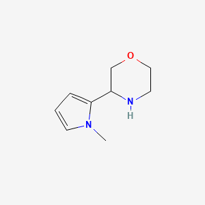 molecular formula C9H14N2O B1431664 3-(1-methyl-1H-pyrrol-2-yl)morpholine CAS No. 1337426-89-7