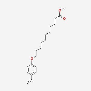 molecular formula C20H30O3 B14316640 Methyl 11-(4-ethenylphenoxy)undecanoate CAS No. 109023-44-1