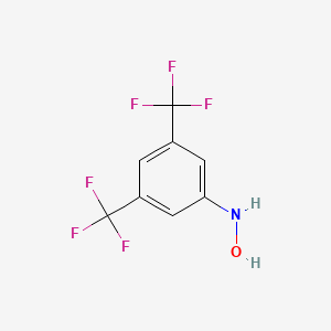 molecular formula C8H5F6NO B14316645 N-Hydroxy-3,5-bis(trifluoromethyl)aniline CAS No. 105653-15-4