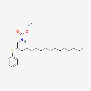 molecular formula C25H43NO2Te B14316659 Ethyl [2-(phenyltellanyl)hexadecyl]carbamate CAS No. 112476-13-8