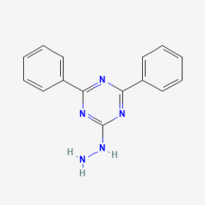 molecular formula C15H13N5 B14316672 2-Hydrazinyl-4,6-diphenyl-1,3,5-triazine CAS No. 113696-90-5