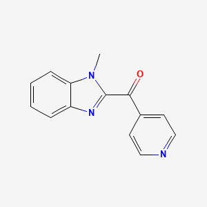molecular formula C14H11N3O B1431669 (1-Methyl-1H-benzo[d]imidazol-2-yl)(pyridin-4-yl)methanone CAS No. 13745-27-2
