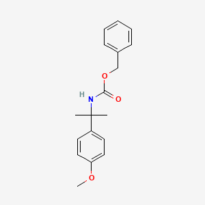 molecular formula C18H21NO3 B1431670 N-Cbz-2-(4-methoxyphenyl)isopropylamine CAS No. 1403483-88-4