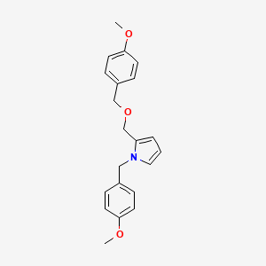molecular formula C21H23NO3 B1431671 2-(4-Methoxybenzyloxymethyl)-1-(4-methoxybenzyl)pyrrole CAS No. 1414029-54-1