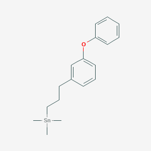 molecular formula C18H24OSn B14316718 Trimethyl[3-(3-phenoxyphenyl)propyl]stannane CAS No. 106797-70-0