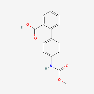 B1431672 2-[4-[(Methoxycarbonylamino)phenyl]benzoic acid CAS No. 1375068-86-2